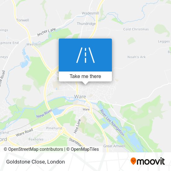 Goldstone Close map