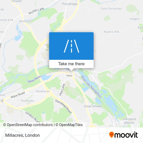 Millacres map