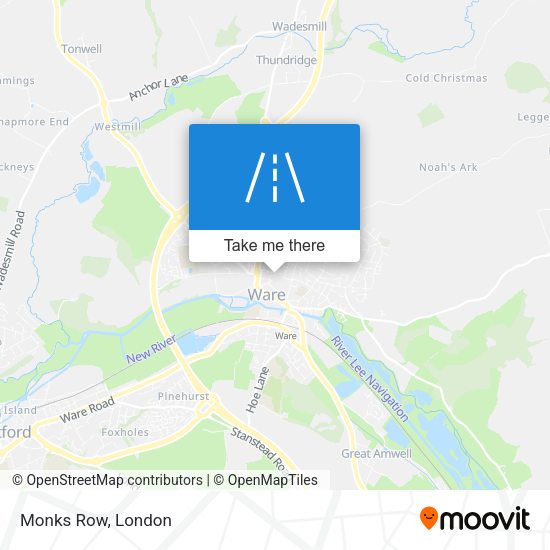 Monks Row map