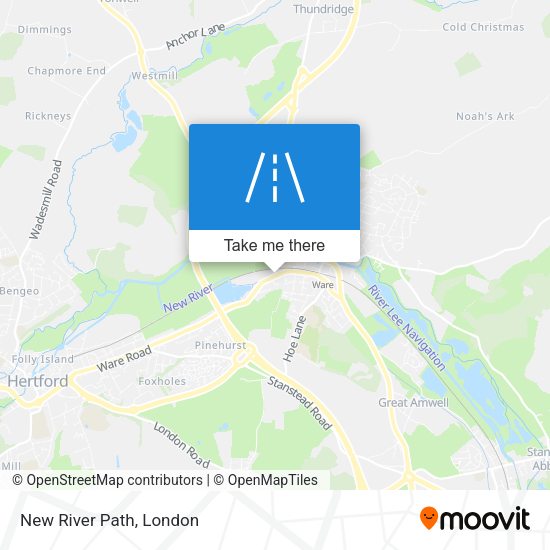 New River Path map