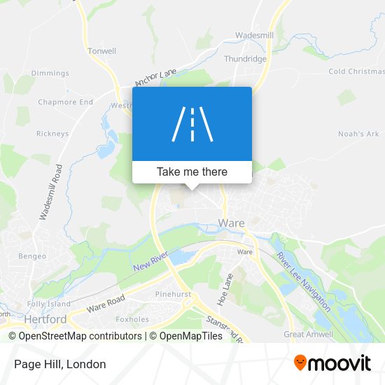 Page Hill map