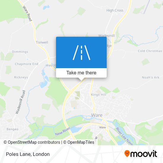 Poles Lane map