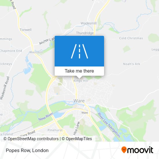 Popes Row map