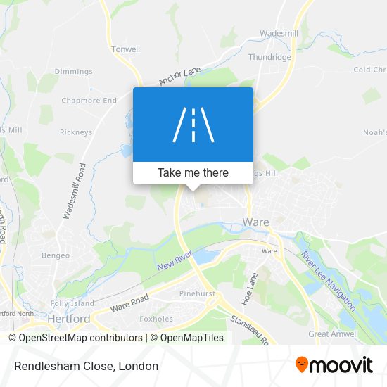 Rendlesham Close map