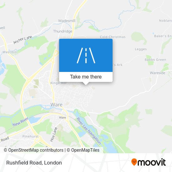 Rushfield Road map