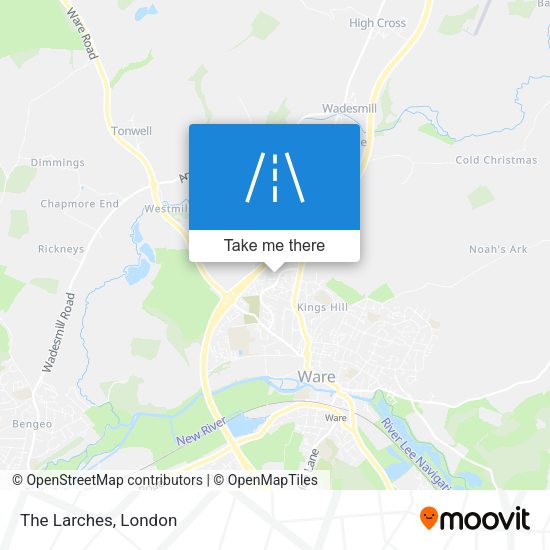 The Larches map