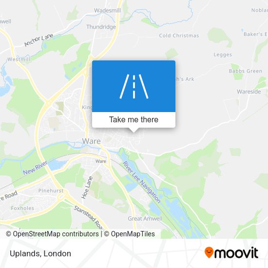 Uplands map