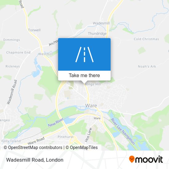 Wadesmill Road map