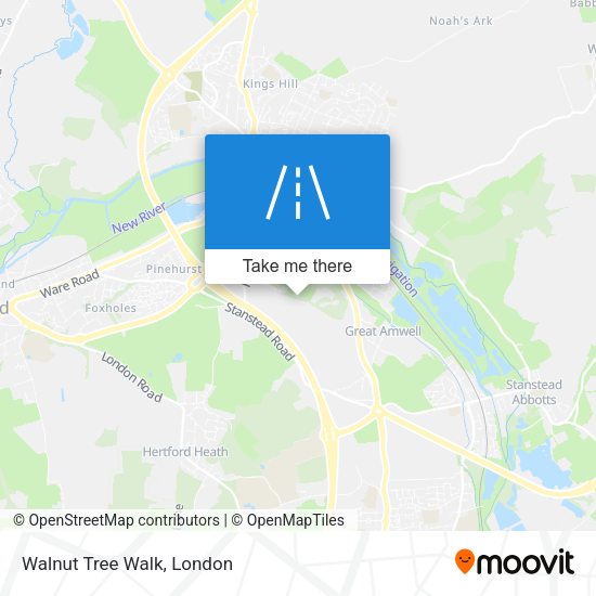 Walnut Tree Walk map