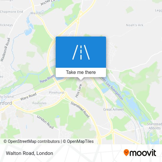 Walton Road map