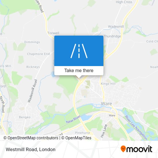 Westmill Road map