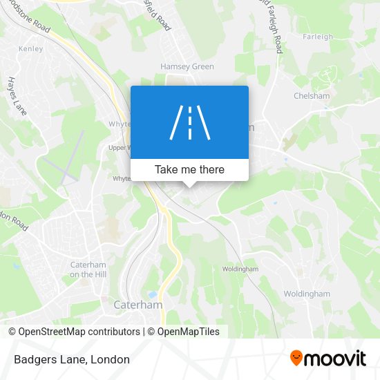 Badgers Lane map