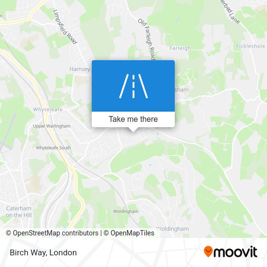 Birch Way map