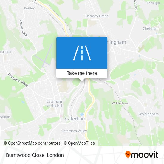 Burntwood Close map