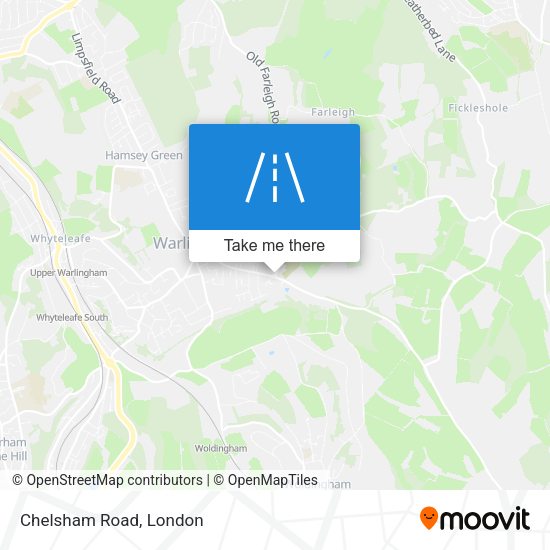 Chelsham Road map
