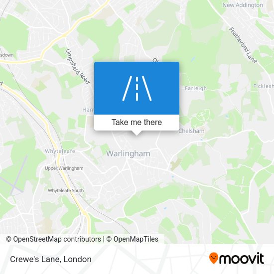 Crewe's Lane map