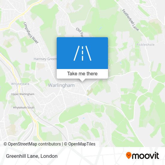 Greenhill Lane map