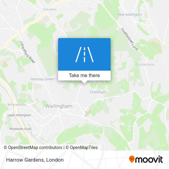 Harrow Gardens map