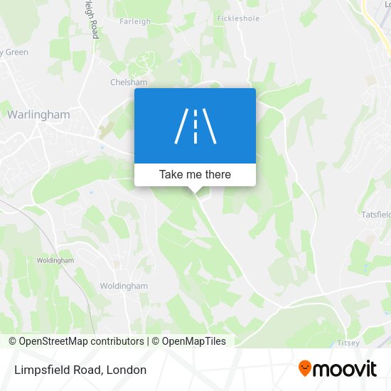 Limpsfield Road map
