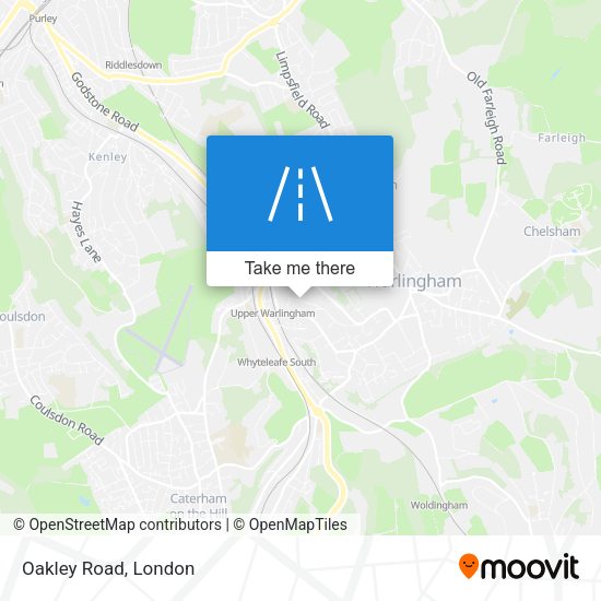 Oakley Road map