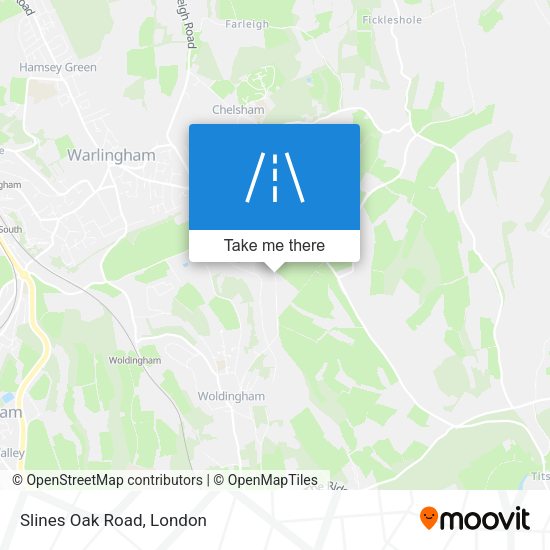 Slines Oak Road map