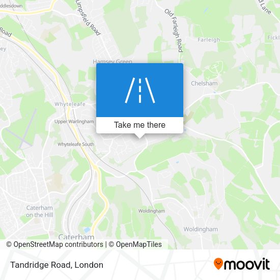 Tandridge Road map