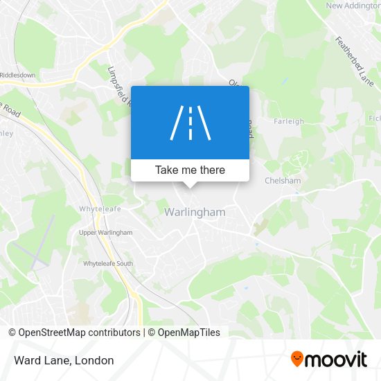 Ward Lane map