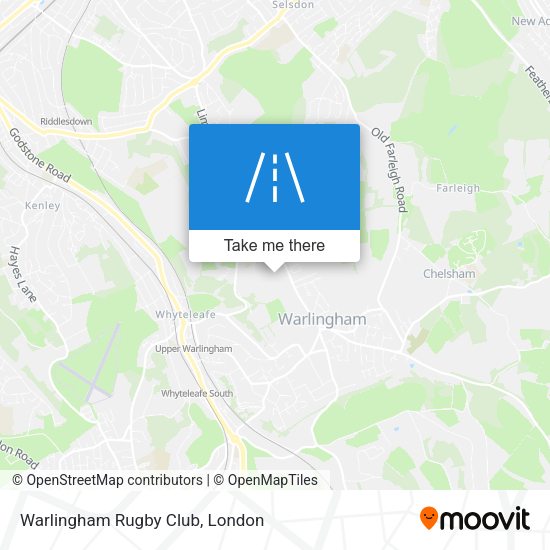 Warlingham Rugby Club map