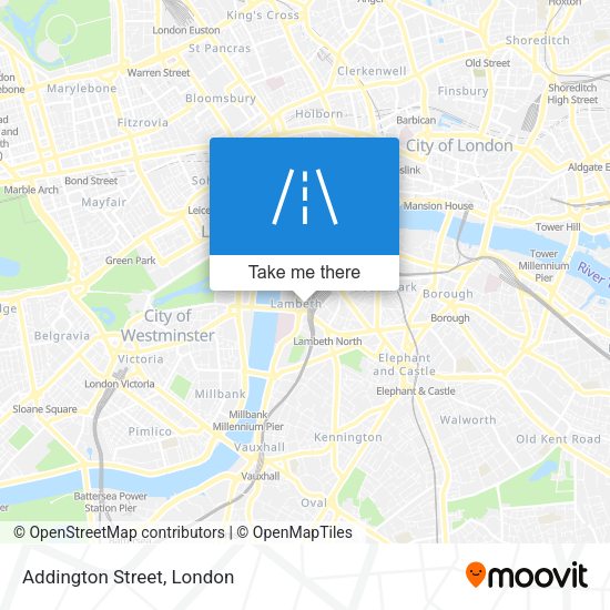 Addington Street map