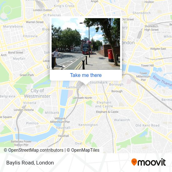 Baylis Road map