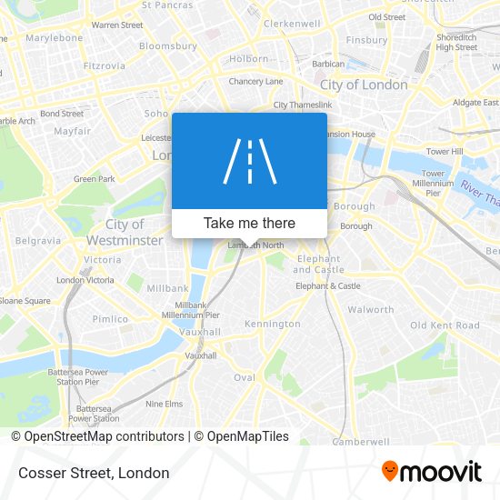 Cosser Street map