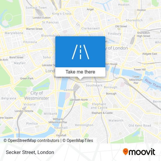Secker Street map