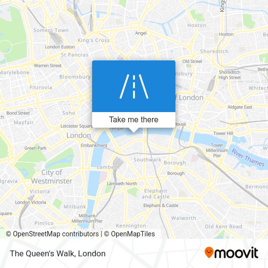 The Queen's Walk map