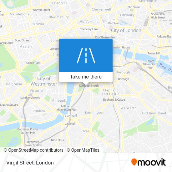 Virgil Street map