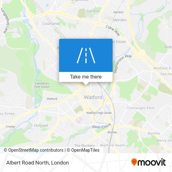 Albert Road North map