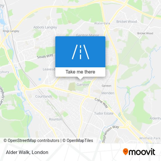 Alder Walk map