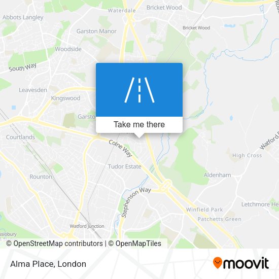 Alma Place map