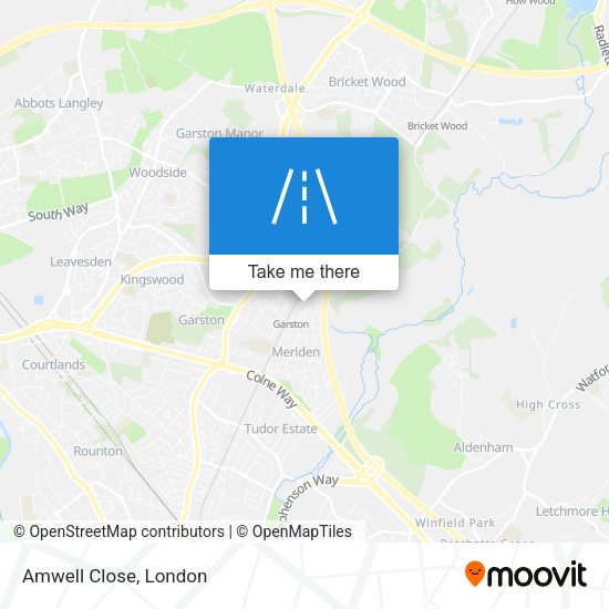 Amwell Close map