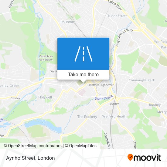 Aynho Street map