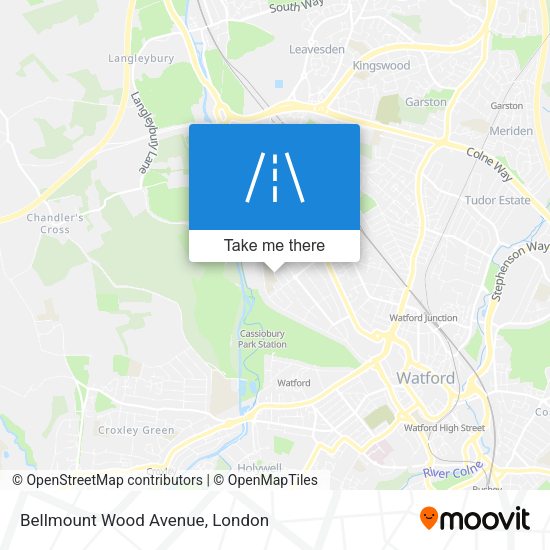 Bellmount Wood Avenue map