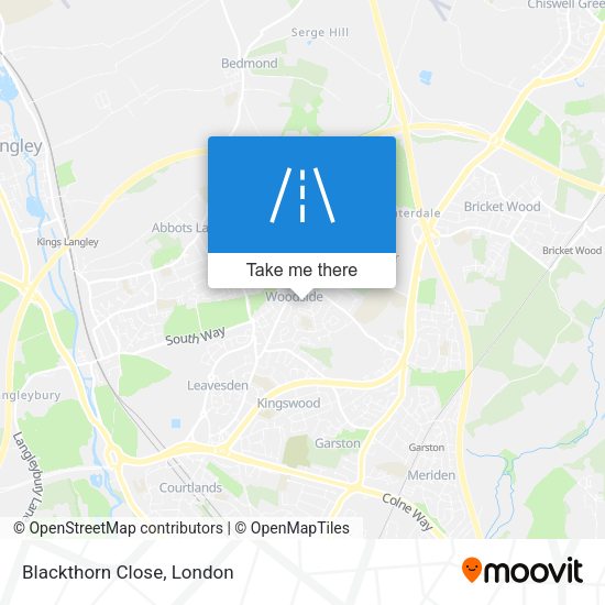Blackthorn Close map