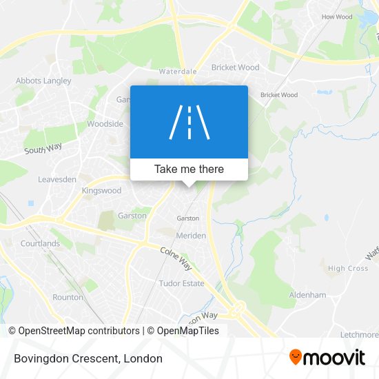 Bovingdon Crescent map