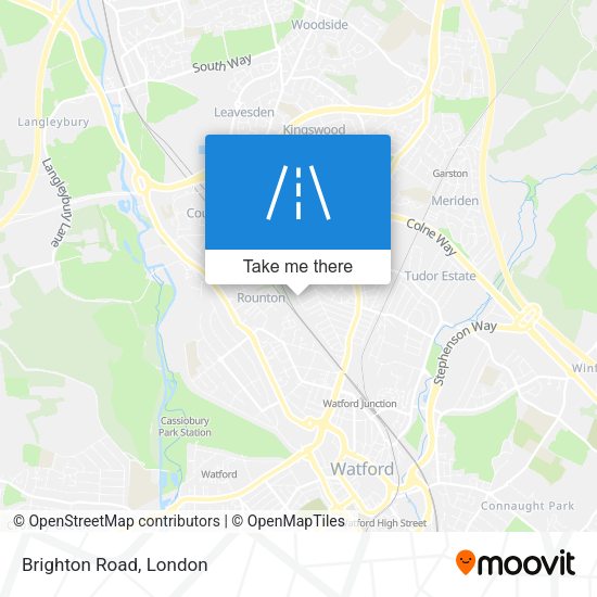 Brighton Road map