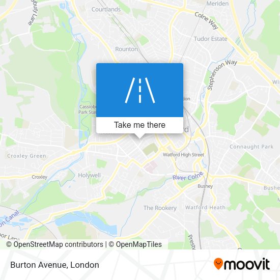 Burton Avenue map