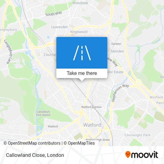 Callowland Close map