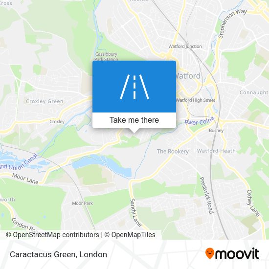 Caractacus Green map