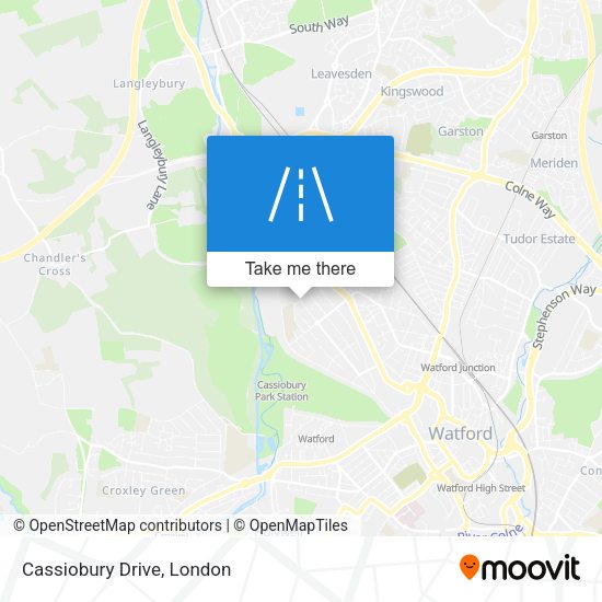 Cassiobury Drive map