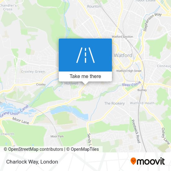 Charlock Way map