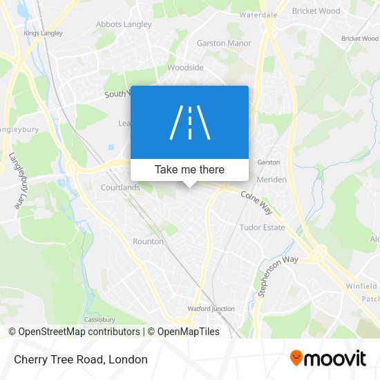 Cherry Tree Road map