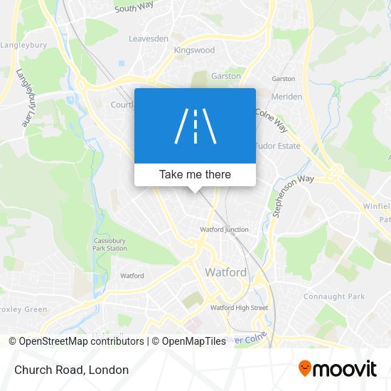 Church Road map